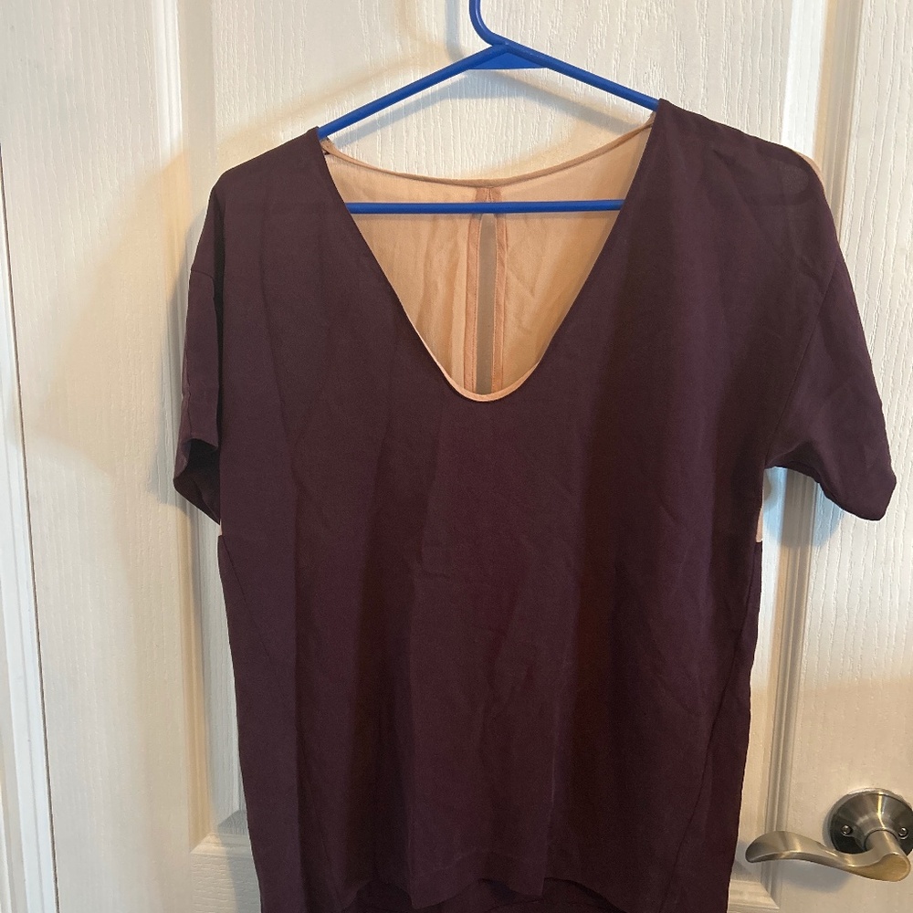 Babaton L Silk Grape and Blush Top